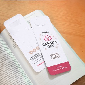 Canada Day Seed Paper Bookmarks with Page Slot