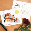 Cozy Village Plantable Holiday Postcards