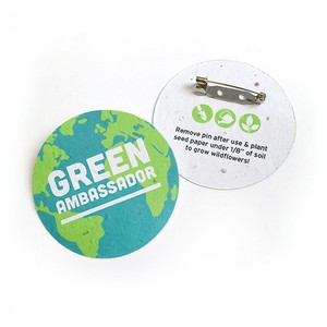 [DS24738] Double-Sided 2" Circle Seed Paper Button Badges