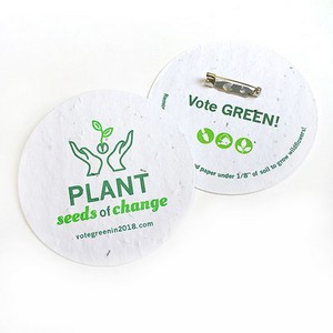 [DS34740] Double-Sided 3" Circle Seed Paper Button Badges