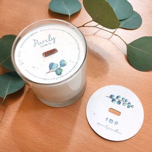 Double-Sided 3" Seed Paper Candle Dust Covers