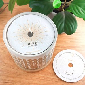 [DS45108] Double-Sided 4" Seed Paper Candle Dust Covers