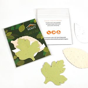 Double-Sided Herb Seed Paper Shape Pack