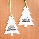 Double-Sided Modern Evergreen Ornaments