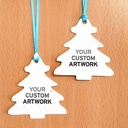 Double-Sided Rounded Evergreen Ornaments