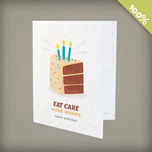 [ECP5167] Eat Cake Plantable Corporate Birthday Cards