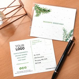 [EGP4961] Evergreen Greetings Plantable Holiday Postcards