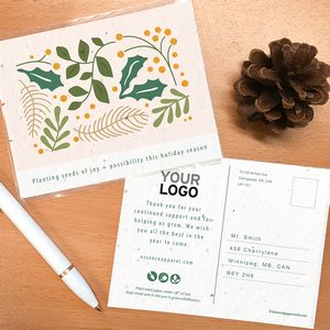 [FFP5227] Festive Flora Plantable Holiday Postcards
