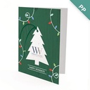 Festive Tree Ornament Business Holiday Cards