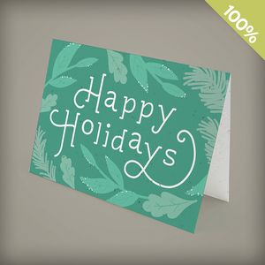 [GGB5047] Gorgeous Greenery Business Holiday Cards