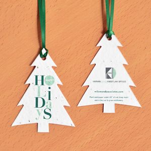 [HLP5130] Holiday Letters Plantable Tree Ornaments