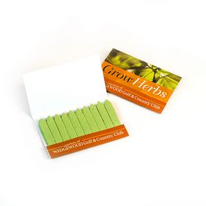 [LHM3642] Large Herb Seed Paper Matchbook, Single-Sided