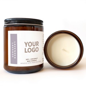 [LHP5231] 8 oz Hand-Poured Lavender Candles