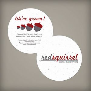 Double-Sided Medium Seed Paper Circle Coasters