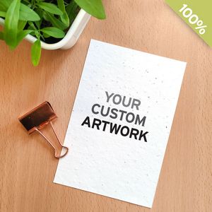[M4X2982] Single-Sided Medium Seed Paper Panel Cards