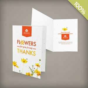 Double-Sided Medium Plantable Greeting Cards
