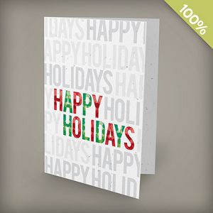 [MHH3258] Happy Holidays Plantable Christmas Cards