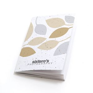 [MLP3701] Modern Leaves Personalized Plantable Pocket Notebooks