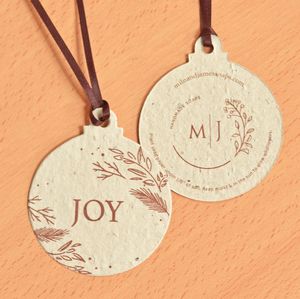 [NJS5128] Nature's Joy Seed Paper Ball Ornaments