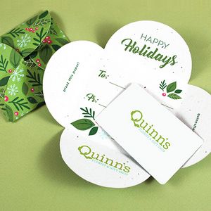 [PHP4525] Plantable Holiday Petal Gift Card Holders