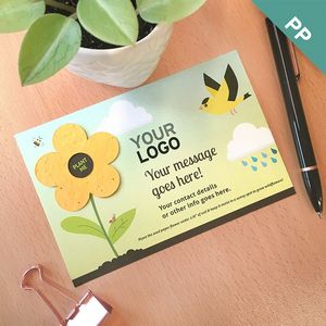 [PMF4784] Plant Me Flower Medium Eco Panel Cards