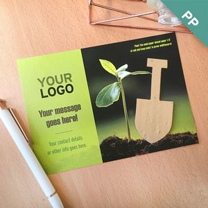 [PSS4785] Plantable Shovel Shape Large Eco Panel Cards