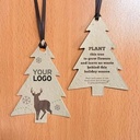 Rustic Woodland Modern Tree Ornaments