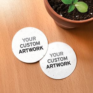 [S3S3021] Double-Sided Small Seed Paper Circle Coasters