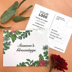 [SGP4758] Season's Greenings Plantable Holiday Postcards