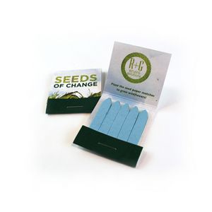 [SMG3417] Small Seed Paper Matchbook, Double-Sided