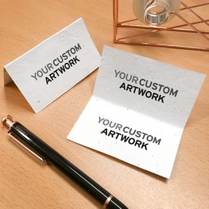 [SPF2969] Double-Sided Seed Paper Folded Business Cards