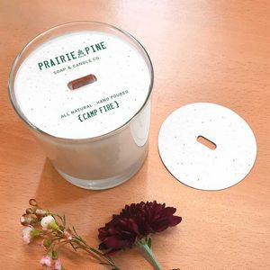 [SS34742] Single-Sided 3" Seed Paper Candle Dust Covers