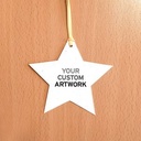Single-Sided Holiday Star Seed Paper Ornaments