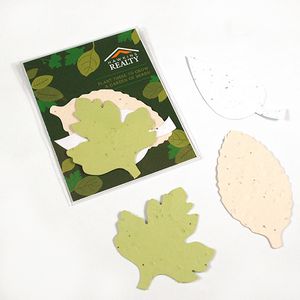 Single-Sided Herb Seed Paper Shape Packs