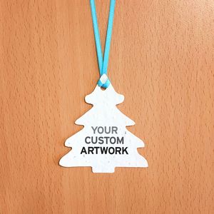 [SSR3593] Single-Sided Rounded Evergreen Ornaments