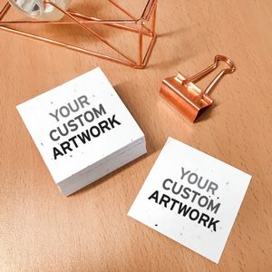 [SSS4865] Single-Sided Plantable Square Business Cards