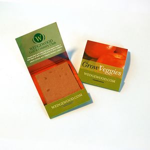 [SVS3932] Small Veggie Seed Paper Matchbook, Double-Sided
