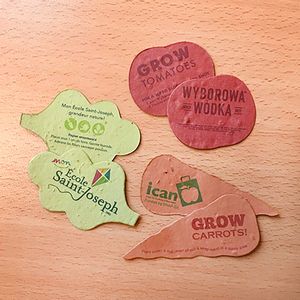Veggie Die Cut - Printed Double Sided