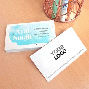 [WSP5276] Watercolor Splash Seed Paper Business Cards