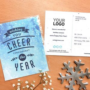 [WYC4761] Wishing You Cheer Plantable Holiday Postcards