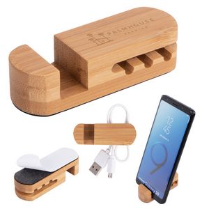 [25310] Bamboo Desktop Cable Organizer