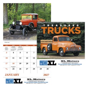 [7037] Good Value™ Treasured Trucks - Spiral Calendar