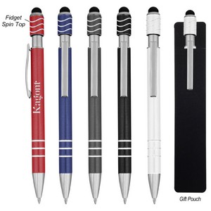 [11176] Spin Top Pen With Stylus