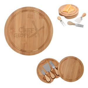 [2276] 3-piece Bamboo Cheese Server Kit