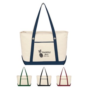 [3225] Large 12 Oz. Cotton Canvas Sailing Tote Bag