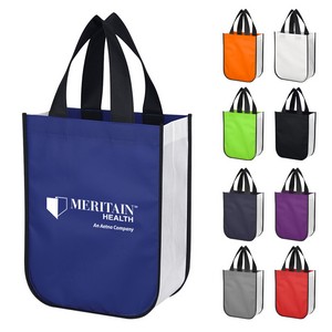 [3363] Lola Laminated Non-woven Shopper Tote Bag
