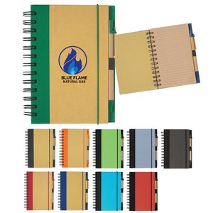 [6109] Eco-inspired Spiral Notebook & Pen