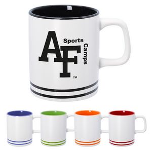 [7190] 10 Oz. Lacrosse Ceramic Mug