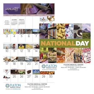 [7232] Good Value™ National Day - Stapled Calendar