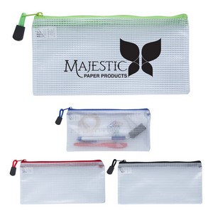 [9477] Clear Zippered Pencil Pouch